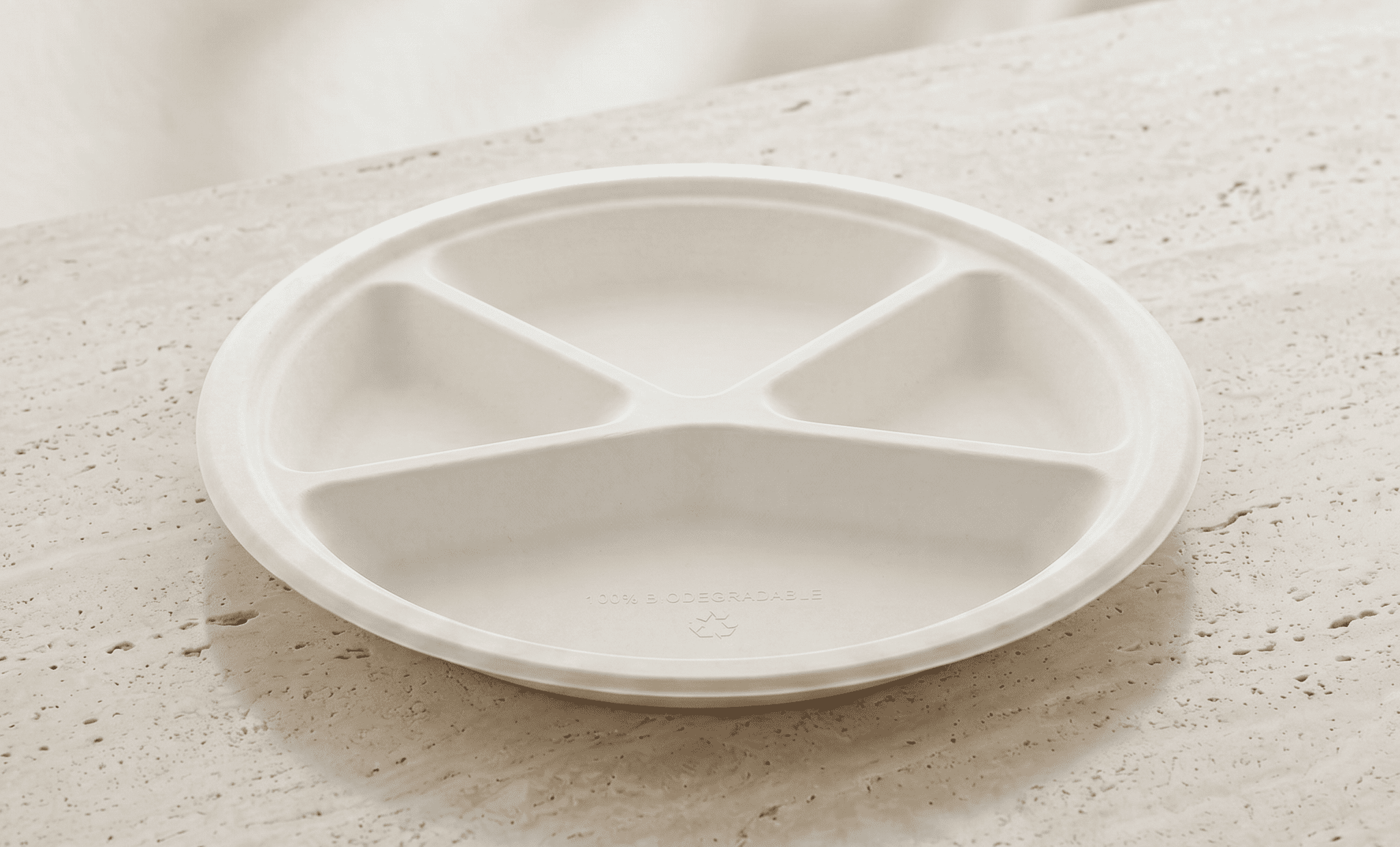 11" 4-Compartment Plate 1